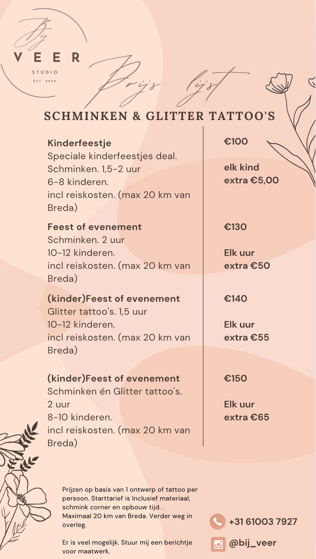 prijslijst